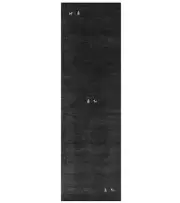 Plush Gabbeh Runner Rug Charcoal Tribal Modern Contemporary Decor Carpet 3X8 ft