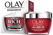 Olay Regenerist Ultra Rich Hydrating Moisturiser Cream Fragrance Free 48g