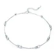 Sterling Silver Mirror Ball Hypoallergenic Anklet