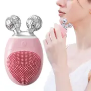 Electric Facial Cleansing Brush Portable 5 in 1 Water Resistance Face Scrubber