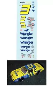 #3 WRANGLER 1984 1/64 scale decal Afx Tyco Lifelike Autoworld