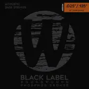 Warwick Black Label Acoustic Bass String Set, Phosphor Bronze, 6-String, Medium,
