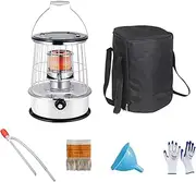 6L Kerosene Heater, Portable Kerosene Stove Heater, Lightweight Energy-Saving Kerosene Stove Burner for Indoor Outdoor Ice Fishing Backpack Hiking with Wicks, Storage bag, Oil Pump, Funnel, Gloves