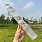 2.94LB Natural Clear Quartz Obelisk Crystal Tower Point Reiki Wand Healing
