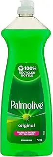 Palmolive Dish Regular Dishwashing Liquid, 750mL, Original, Tough on Grease, Green