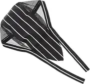 [WESIEVYA] Chef Hat Adjustable Size Kitchen Hair Cap for Restaurant Cook Chef and Home Use Black