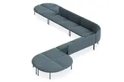 DD Bowral Fabric Upholstered 13 Seater Angle Breakout Seating