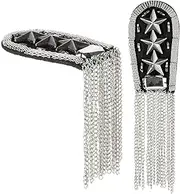 [Cosmos] 2 Pcs Shoulder Epaulets Tassel Chain Festival Epaulettes Shoulder Badge Pad Shoulder Boards for Jacket Blazer Uniform