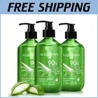 Soothing Organic Aloe Vera Gel + Tea Tree Oil - 300ml x 3 for Deep Hydration