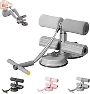 Ab Training Auxiliary Device, Double Suction Cup Adjustable Home Sit-Up Exercise Equipment with Foot Protection Foame and Massage Roller, Multi-functional Adjustable Ab Trainer Equipment