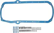 Engine Oil Pan Gasket Set with Steel Core OS34510T Replacement for SBC 305 350 7 Engine 1955‑1985, Washable & Reusable Oil Pan Sealing Gasket Replacement