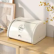 Bread Storage Bin, Kitchen Countertop Bread Container Bin, Bread Storage Box, Metal Kitchen Food Storage for Kitchen Countertop, Bread, Bagels, Cookies