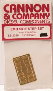 Cannon & Company HO #2026 Side Step Set,Photo-Etched Brass -- PROTO 2000 GP30