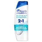 Head & Shoulders 2 in 1 Dandruff Shampoo and Conditioner, Deep Scalp Hydration