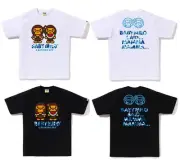 A BATHNIG APE Men's ABC CAMO BABY MILO WATER MELON SUMMER TEE 2L72110008