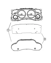 Genuine Mopar Instrument Cluster Mask And Lens 68294592AA