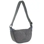 Pierre Cardin Ladies Nylon Crescent Cross-Body Bag Womens Bag - Grey