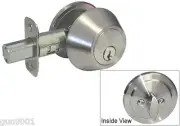 Deadbolt Single Cylinder Satin Nickel or Brushed Nickel Door Lock Knobs Locks