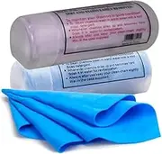 2 Pack (26"x17") Super Absorbent Chamois Towels - Reusable & Scratch-Free Auto Drying Cloths, Soft Shammy for Car Detailing