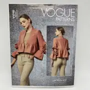 Vogue Sewing Pattern V1710 Boho Jacket Ruffle Flared Sleeves F5 16 18 20 22 24