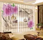 Beauteous Rose Ships 3D Curtain Blockout Photo Print Curtain Drape Fabric Window