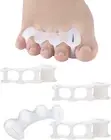2Pairs Toe Separators Toe Spacers for Women Men to Correct Bunion, Relieve Feet