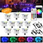 Φ45mm 12V WIFI/BT RGBWW LED Deck Step Plinth Lights Landscape Outdoor Lighting