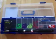NEW 51 Piece Complete Fishing Rod Reel Kit Tackle Box Spinning Reel