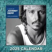 Johnny Depp 2025 Wall Calendar, Johnny Depp Celebrity 2025 Wall Calendar