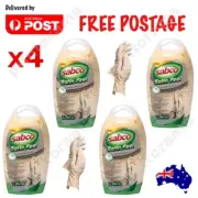 4 x Sabco Large Satin Feel Latex Gloves with Dispenser - 4 x 10 Packs