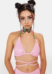 [J Valentine] Kandi Land Chain Bra Top
