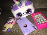 Claire’s Plush Panda Unicorn Cosm Bag Faux Stick Nails MooD Locket Necklace Lot