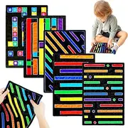 5 Pcs Marble Maze Mat Sensory Fidget Stress Relief Toys CalmingSensory Toys for Autistic Children Tactile Quiet Fidget Toys for Teens Adults