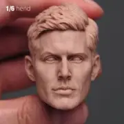 1/6 Unpaint Dean Winchester Jensen Ackles Head Sculpture F 12" Male Figure Toys