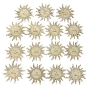 15 Pcs/Set for Sun Shaped Milestone Baby Wooden Cards Monthly Recording Cards To