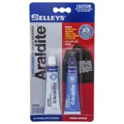 Selleys Araldite Super Strength Two Part Epoxy Adhesive 35ml Strong Bond Clear