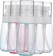 ARTSEWPLY 6pcs Small Bottles Travel Lotion Containers Empty Spray Bottles for Toner Sunscreen Petg Reusable Design for Toiletries