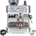 Espresso Machine with Grinder, Maker 58MM Portafilter & Silver