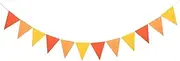 Party Decorations 12 Flags 17cm Colorful Felt Banner Garlands Birthday Bunting Pennant Baby Shower Wedding Garland Flags Party Decoration Supplies (Color : Set5)