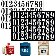 80 Pieces 2 Inch Premium Mailbox Number Vinyl Decal Sticker Sheet Waterproof, F