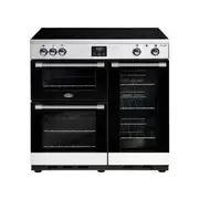 Belling 90cm Cookcentre Induction Range Cooker Electric Oven Stainless Steel