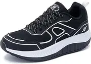 GOOBON Walkingschuhe Damen Arch Support Plantarfasziitis Orthopädische Schuhe Komfortabel Weit Sportschuhe mit Luftpolster für Plattfüße Lindert Fußkater 36-42.5 EU