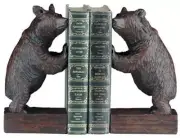 Bookends Standing Black Bear Rustic American Mountain Hand Painted OK Casting