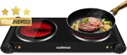 Double Hot Plate, 2400W, Infrared, Dual Controls, Portable, for All Cookware
