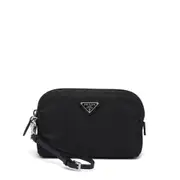 [Prada] Prada Re-Nylon Zip-up Pouch ONE SIZE BLACK