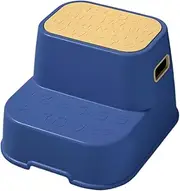 kokiya Step Stool, Footstool, Lightweight Bedside Step Stool, Two Step Stool, for Playroom for Toilet Training Kitchen Countertop, Blue