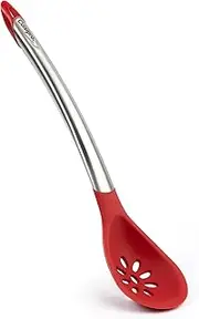 Cuisipro 7112508 Piccolo Tools Silicon Slotted Spoon, Red