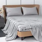 Cooling Sheets Rayon Derived from Bamboo 18"-24" Extra Deep Pocket King Sheets C