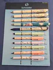 Schneider Fountain Pen and Rollerball Salesman Sample - One of a Kind! 11 Pens!