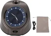 Waterless Car Diffuser, Aluminum Alloy Waterless Diffusers for Essential Oils with Cold Air Diffusion Technology and Clock, Portable Cordless Aromatherapy Diffuser for Car, Room